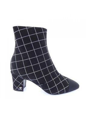 Chanel Short Boots Black